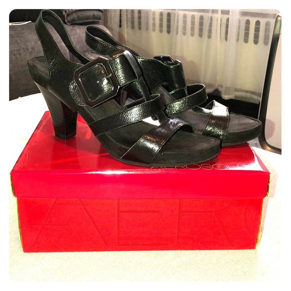 Aerosoles - Heartland Black Leather Heels